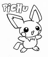 Pichu Coloring Pikachu Dibujos Mignon Pachirisu Malvorlagen Ausdrucken Kostenlos Guardado Tudodesenhos Jecolorie Pasteles Greluche Imprimé sketch template