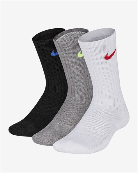 calcetines de entrenamiento  ninos nike performance cushioned crew