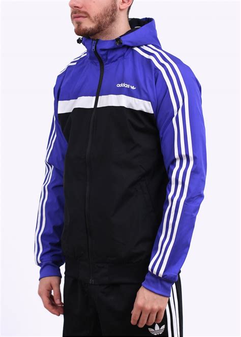 adidas originals marathon  jacket purple black