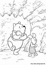 Pooh Winnie Coloring Pages Fall Color Printable Getcolorings sketch template