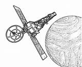 Satellite Orbit sketch template