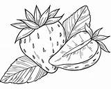Strawberry Supercoloring sketch template