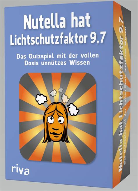 Nutella Hat Lichtschutzfaktor 9 7 – Das Quizspiel Mit Der