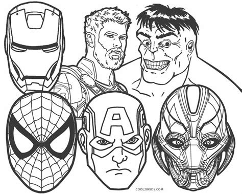 printable avengers coloring pages  kids printable