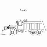 Coloring Plow Snow Pages Truck Jongens Kleurplaten Boys Trucks Colour Road Divyajanani sketch template