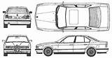 Bmw M5 E34 Blueprint Blueprints Car E39 Drawing Sedan 1989 Sketch Source Click sketch template