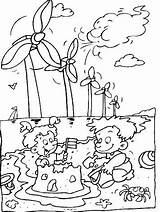 Windmills Coloring Pages Fun Kids sketch template