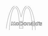 Logo Mc Sketch Mcdonalds Donalds Coloring Donald sketch template