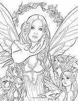 Coloring Pages Elf Adult Printable Adults Fairy Fantasy Fenech Selina Books Mystical Mythical Elves Fairies Dragon Print Artist Myth Legend sketch template