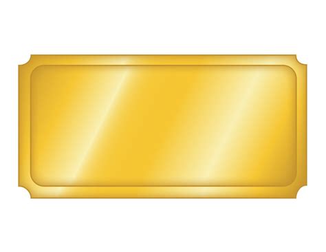 gold  ticket blank clipart golden ticket template ticket