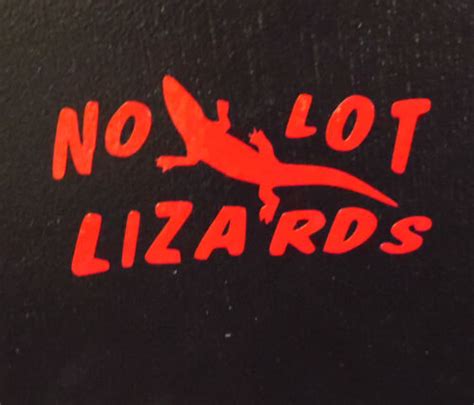 No Lot Lizards Decal Trucker No Prostitutes Soliciting Sex Vinyl Window