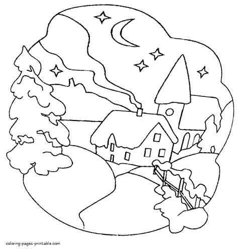 winter coloring book pages coloring pages printablecom