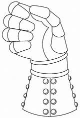 Gauntlet Clenched Flexed Wrist Fist Heraldic Heraldicart sketch template