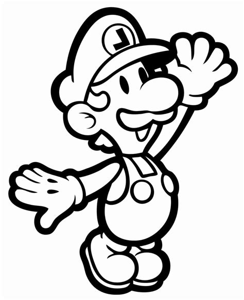 super paper mario coloring pages  getdrawings