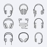 Headphones Headphone Draw sketch template