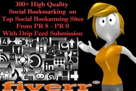 bookmark your site to 300 top social bookmarking sites from pr 8 to pr