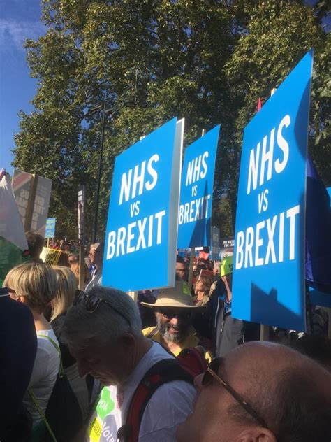 nhs  brexit  sunday  joined  people  march   shambles