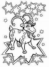 Coloring Pages Capricorn Zodiac Kids Getcolorings Color Getdrawings sketch template