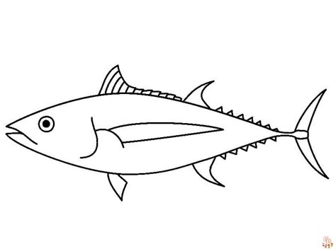 dive   ocean world  tuna fish coloring pages
