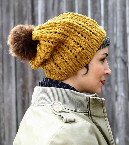 popcorn lace hat pattern by lavanya patricella knitted