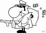 Gun Mafia Pistole Gangster Ausmalbild Ausmalbilder Mobster Nerf Verbrecher Avec sketch template