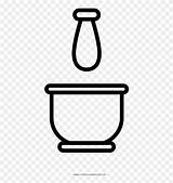 Coloring Mortar Clipart Pestle Book Pinclipart sketch template