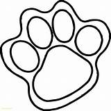 Paw Coloring Print Tiger Foot Drawing Footprint Pages Clipart Draw Dog Color Line Bear Paws Getdrawings Dinosaur Printable Animal Feet sketch template