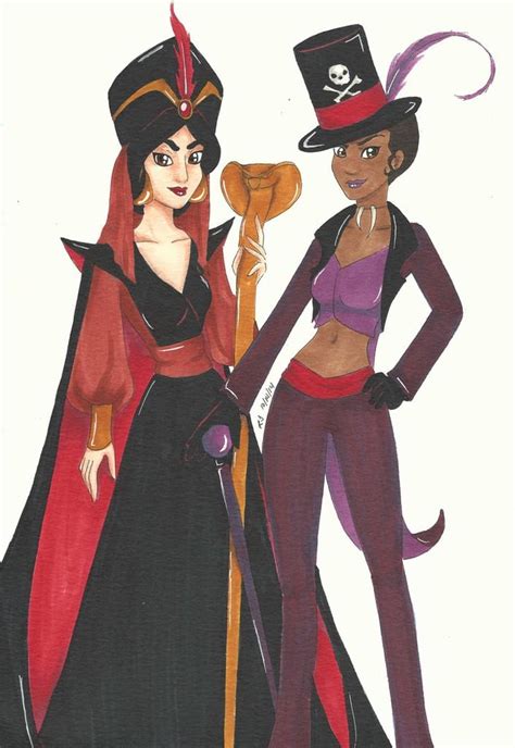 Jasmine And Tiana As Jafar And Doctor Facilier Disney