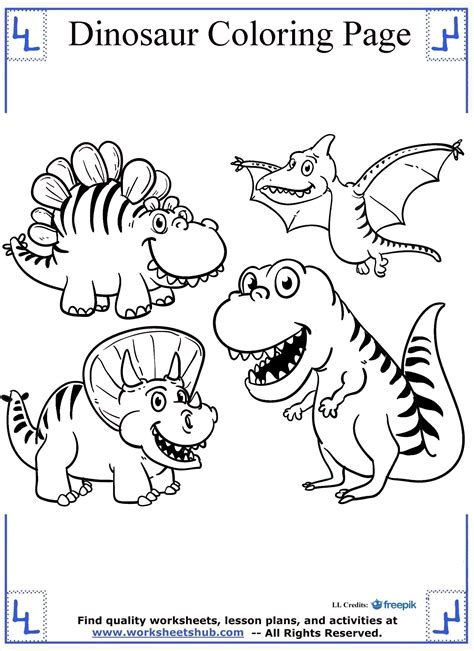 cartoon dinosaurs coloring page dinosaur coloring pages dinosaur