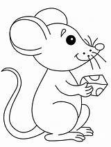 Muis Mewarnai Kaas Tikus Mysz Kolorowanka Muizen Leukekleurplaten Anak Serem Pintar Tk Kolorowanki Ladnekolorowanki Coloringpage één Dibawah sketch template