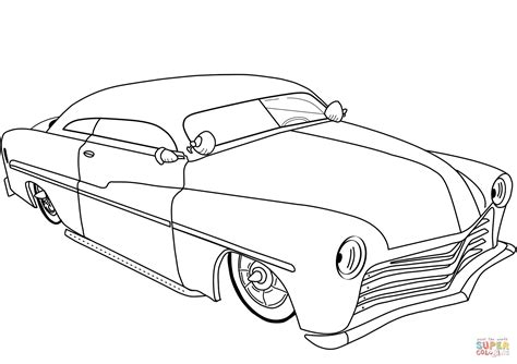 lowrider hot rod coloring page  printable coloring pages