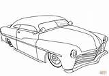 Coloring Rod Hot Lowrider 50s Pages Cars Classic Car Drawing Printable Supercoloring Public Paper sketch template