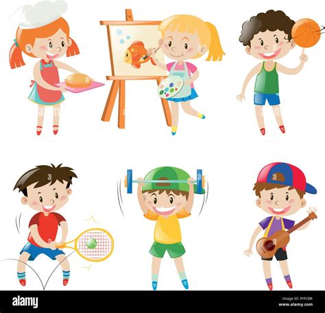 boys  girls    illustration stock vector image