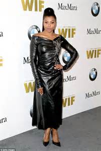 Taraji P Henson Dazzles In Skintight Rouched Dress At Women In Film