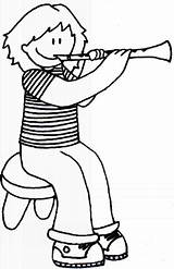 Instrumentos Viento Clarinete Niñas Disfrute Compartan Pretende sketch template
