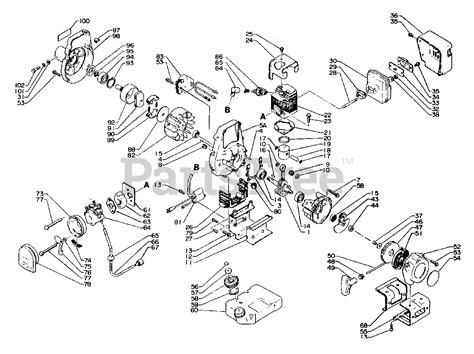 echo srm   echo string trimmer engine crankcase ignition parts lookup  diagrams