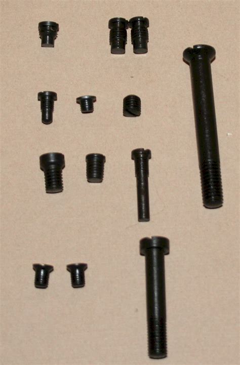 winchester model   pre post  forend tip tennon screw set vintage gun parts sporting