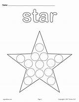 Dot Star Shapes Worksheets Coloring Do Shape Pages Printable Printables Preschool Tracing Polka Color Worksheet Toddlers Kids Painting Dauber Bingo sketch template