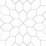 Paper Piecing Pattern Honeycomb English Patchwork Honeycombs Quilting Quilt Coloring sketch template