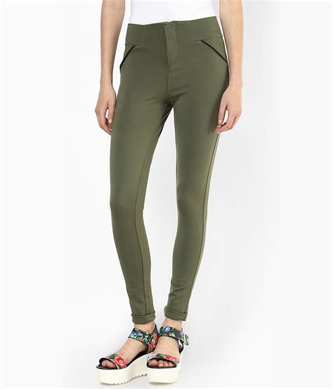 Only Green Jeggings Buy Only Green Jeggings Online At Best Prices In