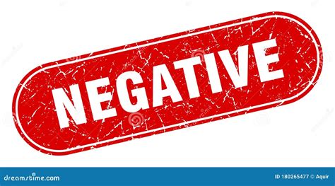 negative sign negative grunge stamp stock vector illustration  rubber sign