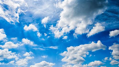 blue cloud sky  hd wallpaper