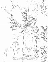 Caribou Pages Reindeer sketch template