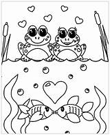 Frogs Sapinhos Grenouilles Coloriages Enfants sketch template