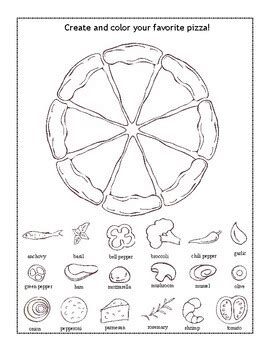 pizza toppings coloring pages printable coloring pages