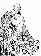 Kratos Deviantart Inks sketch template