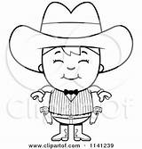 Gunslinger Boy Happy Clipart Cartoon Thoman Cory Outlined Coloring Vector Angry 2021 sketch template