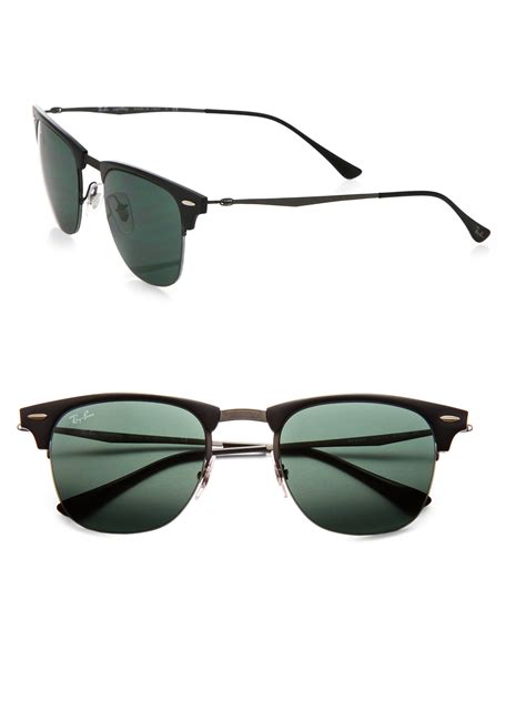ray ban classic clubmaster 51mm sunglasses in green for men lyst