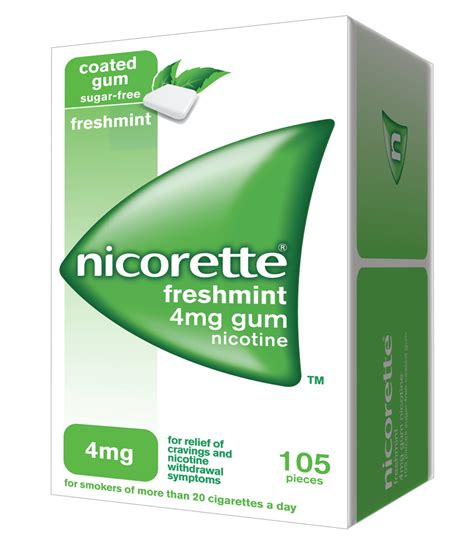 nicorette freshmint gum mg ebay