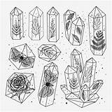 Gem Plant Bullet Cristaux Szkice Sketches Kawaii Ru Geode Quarts Fashioneal Zapisano Salvat sketch template